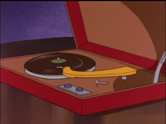 Animated record player 6 - Vinyl gif animations, record player gifs