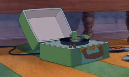 Animated record player 2 - Vinyl gif animations, record player gifs