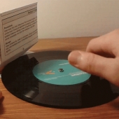 Paper record player