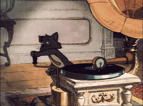 Cartoon gramophone