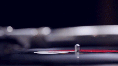 Spinning vinyl sideview