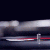 Spinning vinyl sideview