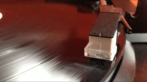 Closeup cartridge vinyl