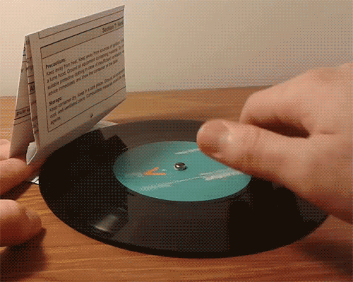 Paper record player