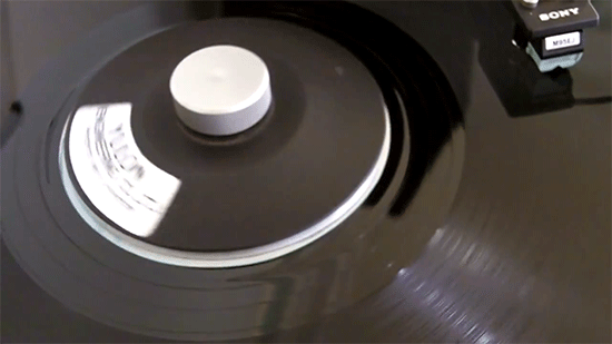 Record stabilizer and Sony headshell